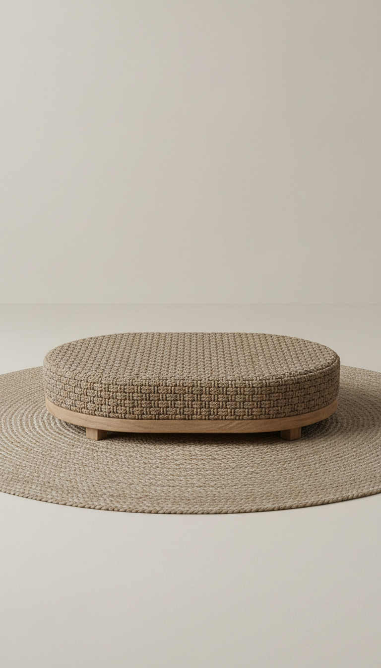 Oval Washable Woven Bed